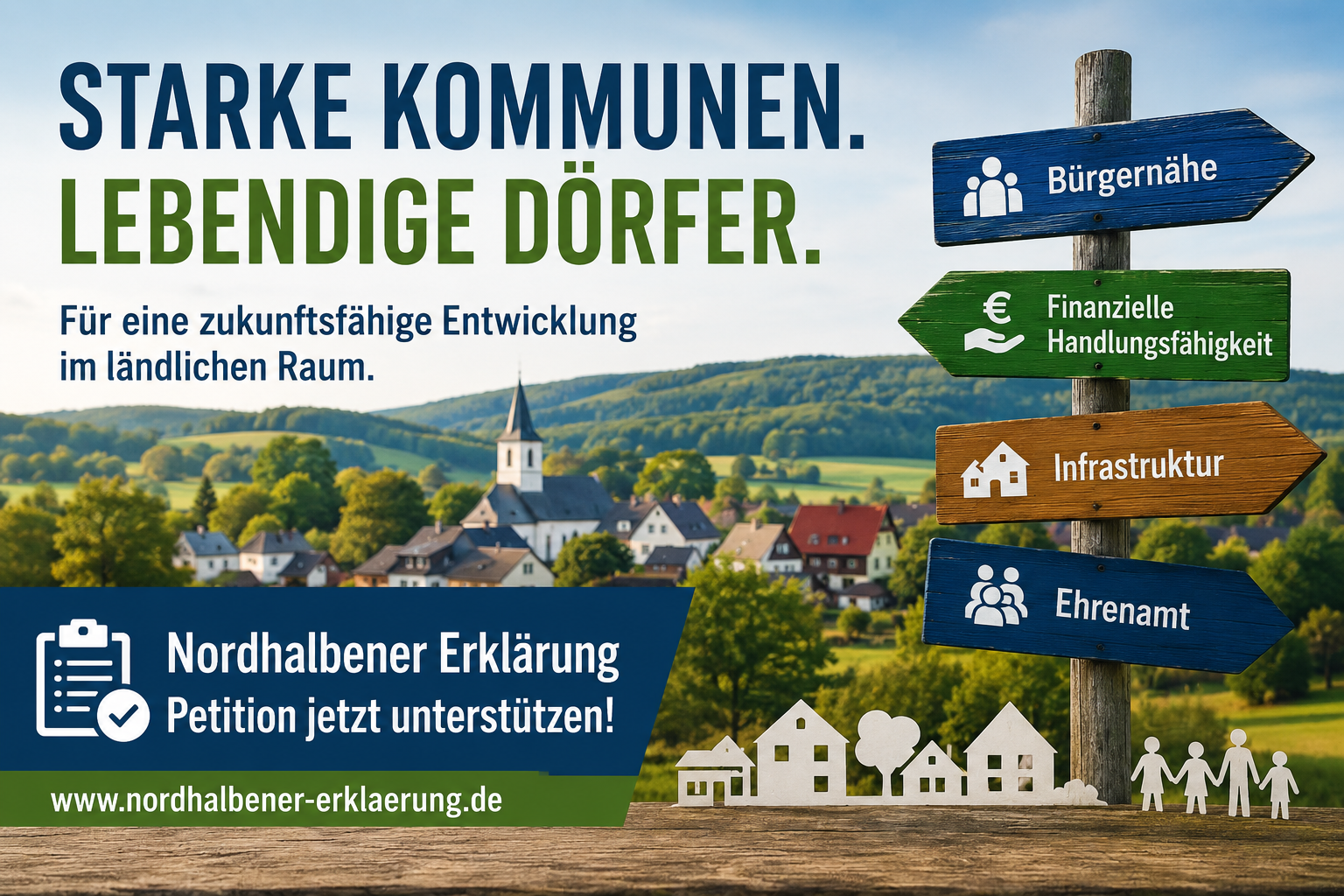 Beitragsbild zur Petition der Nordhalbener Erklärung für starke Kommunen