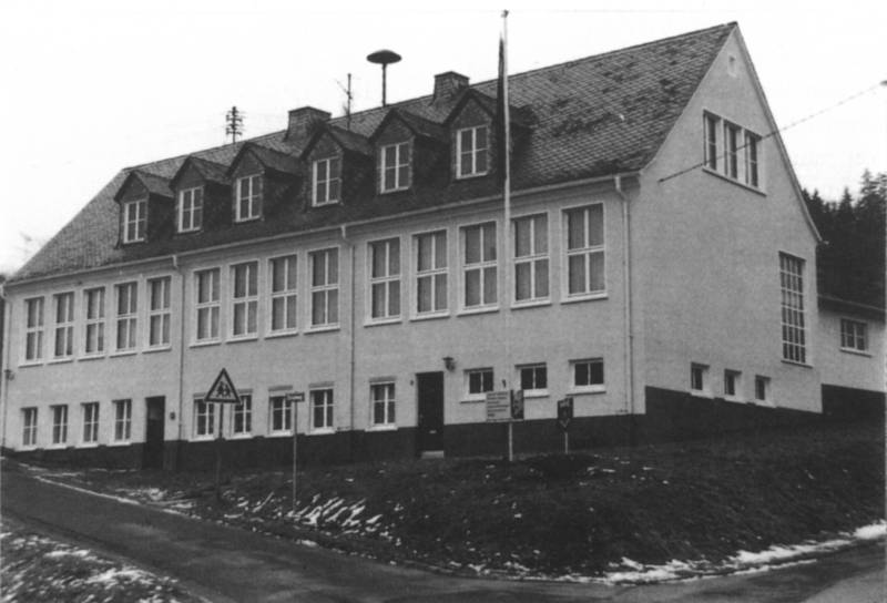 Das Gemeinschaftshaus von vorne (vor dem Umbau 1989)